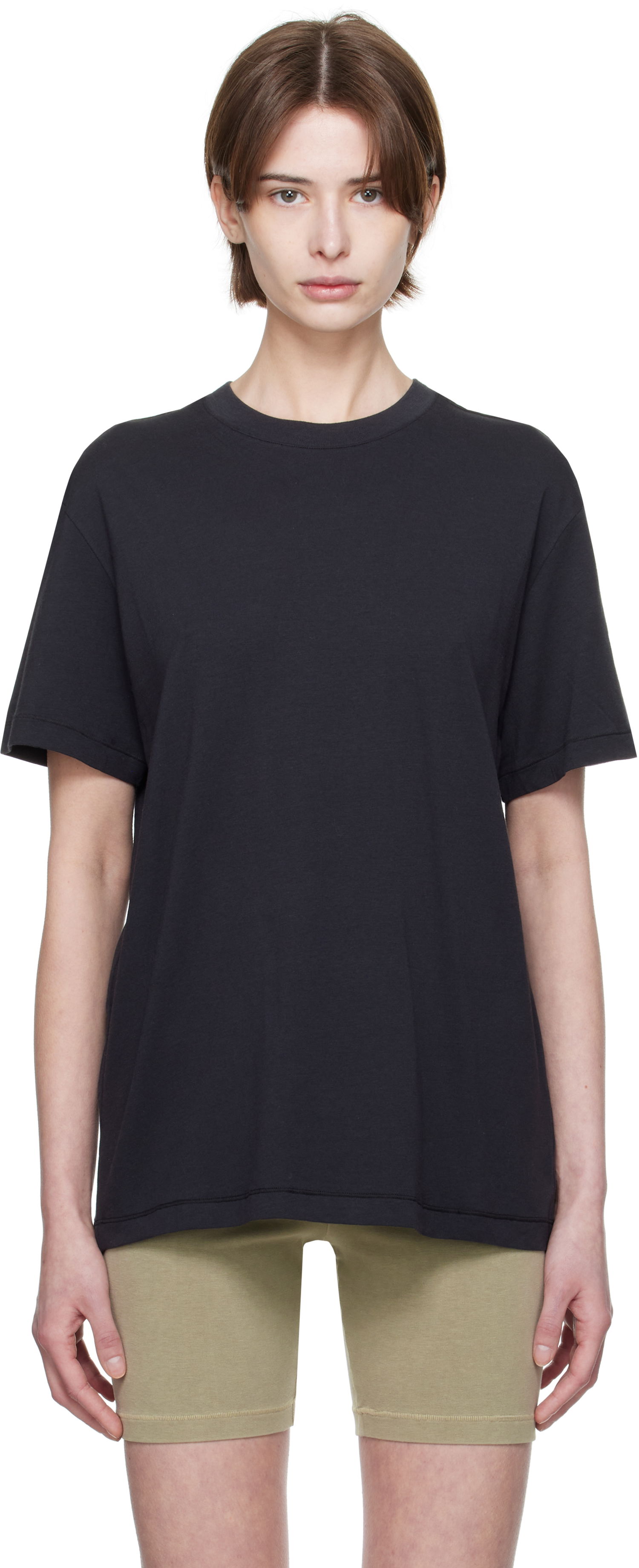 Tričko SKIMS SKIMS Boyfriend T-Shirt Čierna | AP-TSH-0462, 0