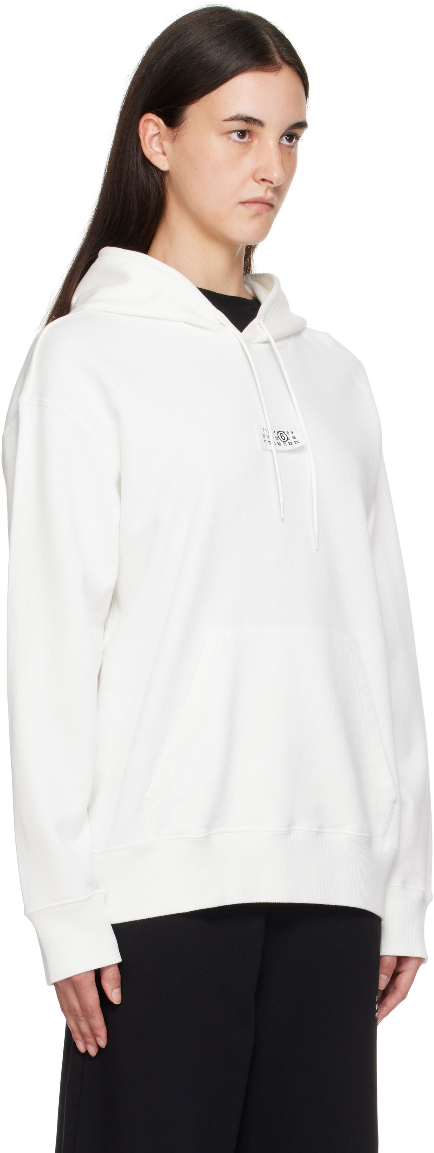 Mikina Maison Margiela MM6 Maison Margiela Numeric Hoodie Biela | SH0GU0033 M25025, 1