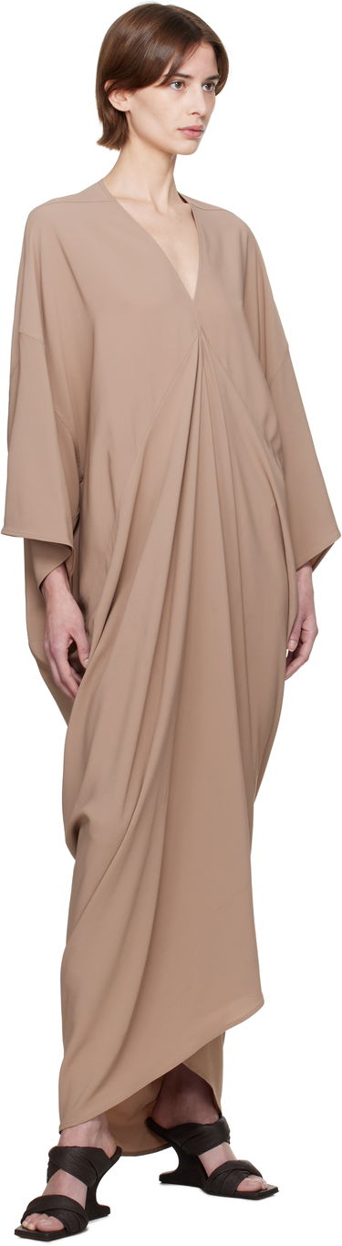 Šaty Rick Owens Rick Owens Tommykite Maxi Dress Hnedá | RP01E7507 CC, 3