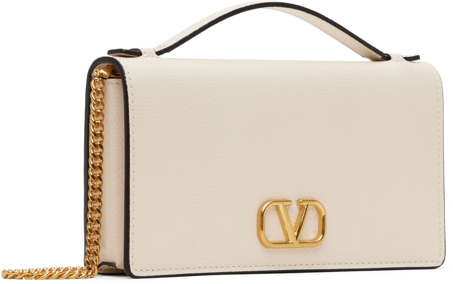 Kabelka Valentino Valentino Garavani VLogo Signature Chain Wallet Béžová | 6W2P0W42SNP, 1