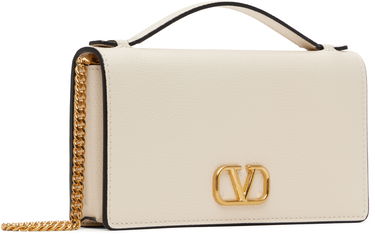 Kabelka Valentino Valentino Garavani VLogo Signature Chain Wallet Béžová | 6W2P0W42SNP, 1