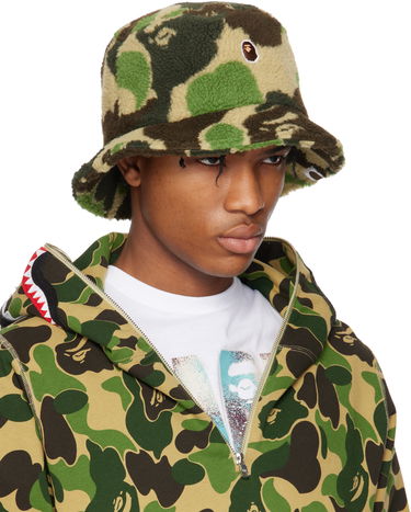 Klobúk BAPE A Bathing Ape ABC Camo Boa Fleece Bucket Hat Modrá | 001HTK801006M, 3