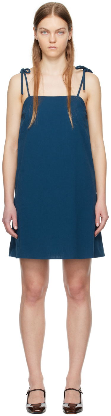 Šaty Max Mara Max Mara Tie-Strap Minidress Modrá | 2416221058600, 0