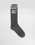 Dolce & Gabbana Fine-Rib Cotton Logo Socks