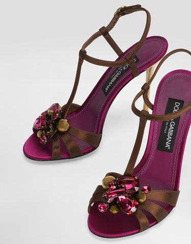 Tenisky a topánky Dolce & Gabbana Keira 2.0 Satin Sandals With Embellishments Rôznofarebný | CR1959A65178W113, 3