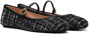 Tenisky a topánky Gianvito Rossi Carla Tweed Ballerina Flats Čierna | G22223-05GOM-BCP, 3