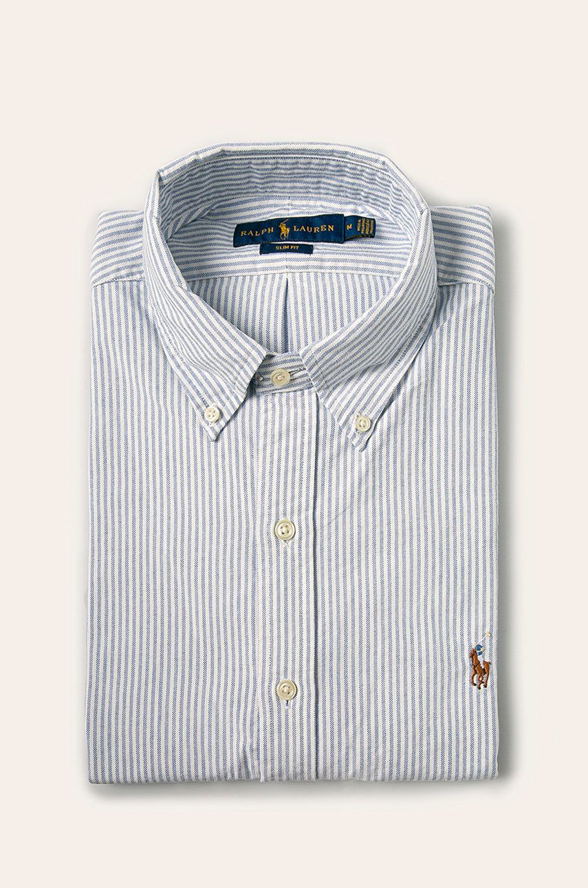 Košeľa Polo by Ralph Lauren Striped Oxford Shirt Modrá | 710549084009, 0