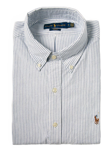 Košeľa Polo by Ralph Lauren Striped Oxford Shirt Modrá | 710549084009