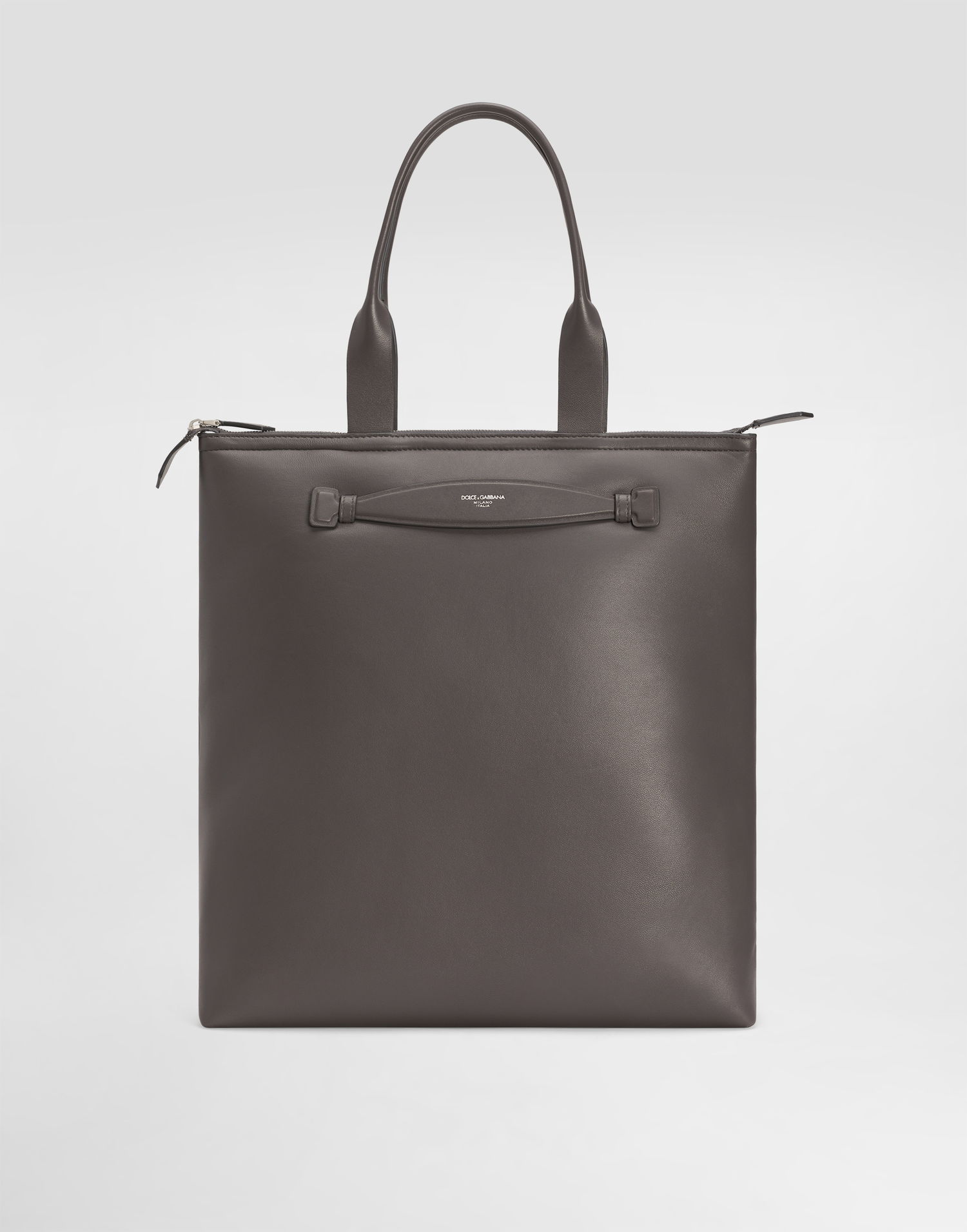 Tote bag Dolce & Gabbana Dolce & Gabbana Nappa Leather Shopper Šedá | BM2415AF98480730, 0