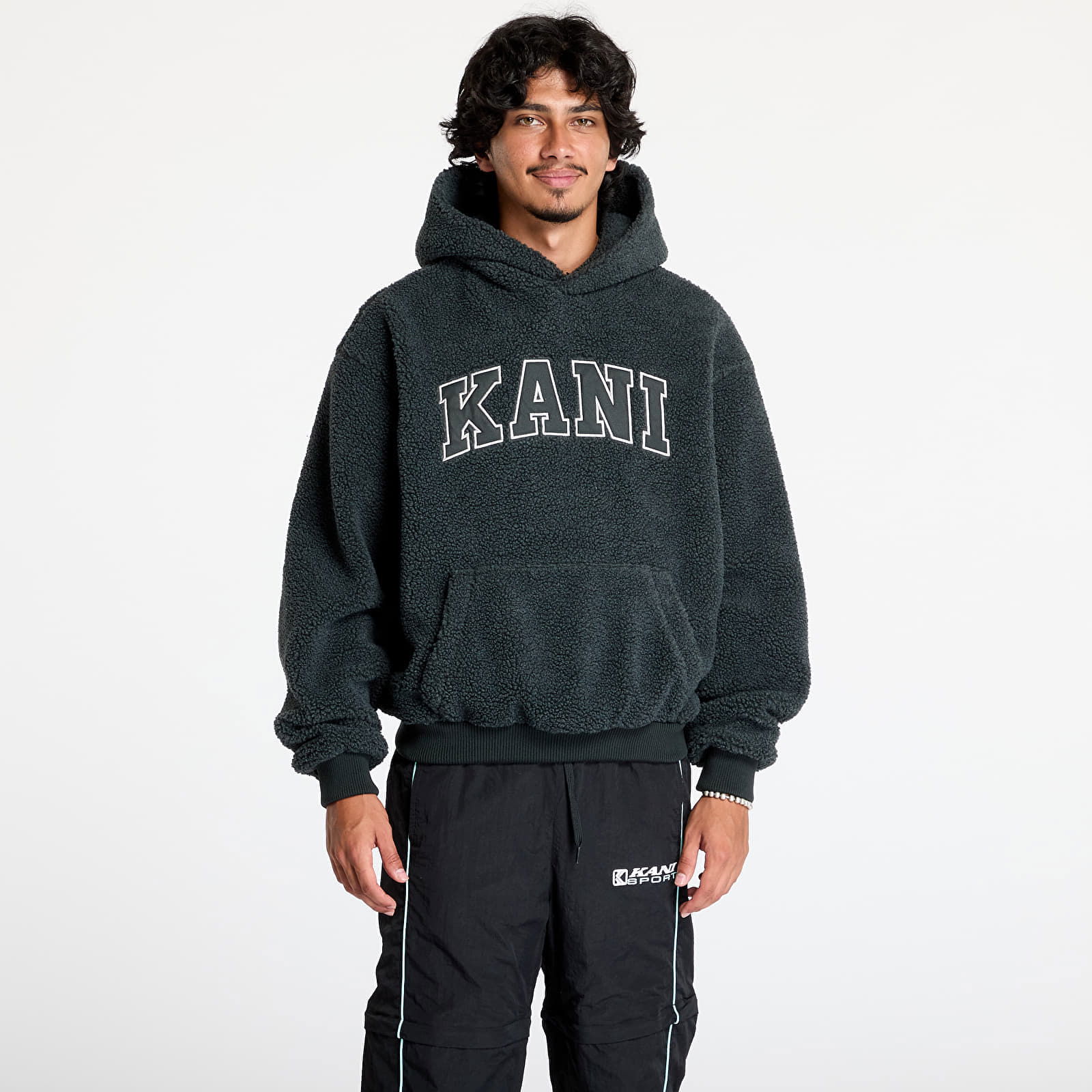 Serif Teddy Hoodie Anthracite