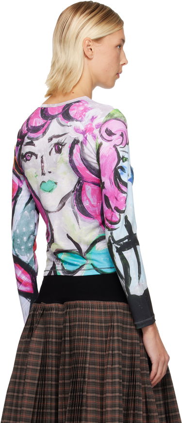 Tričko Chopova Lowena Painted Pin Up Fitted Jersey T-shirt Rôznofarebný | 2411, 2