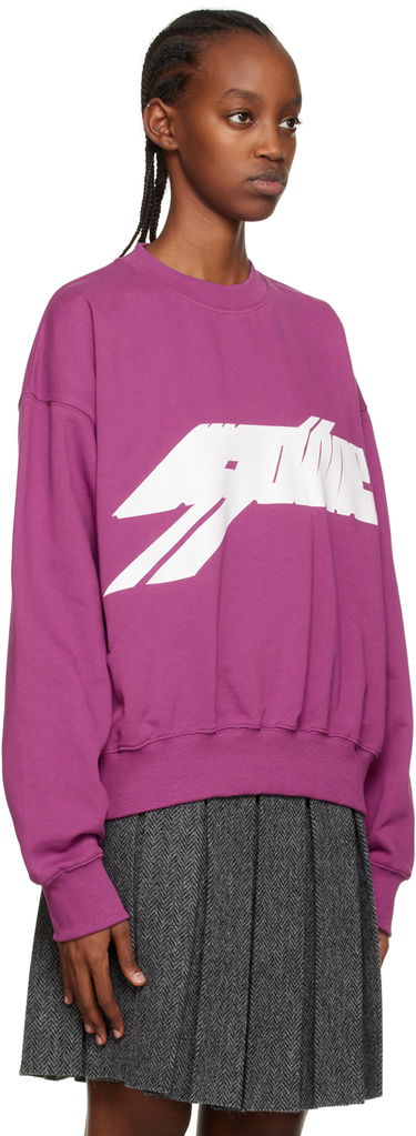 Mikina We11done Graphic Sweatshirt Fialová | WD-TS3-22-820-U-PP, 1