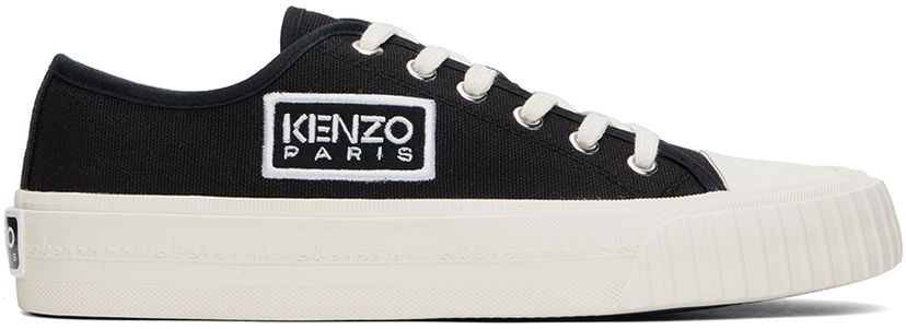 Tenisky a topánky KENZO Paris Foxy Embroidered Canvas "Black" Čierna | FE55SN015F70