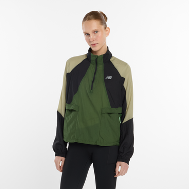 Vetrovka New Balance Better Run Color Block Half-Zip Water Resistant Jacket Rôznofarebný | wo53206-gas, 2