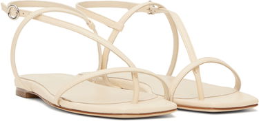 Doplnky Aeyde Aeyde Ella Leather Toe-Post Sandals Béžová | A11-FS-BERS8MFL-0121-100-007, 3