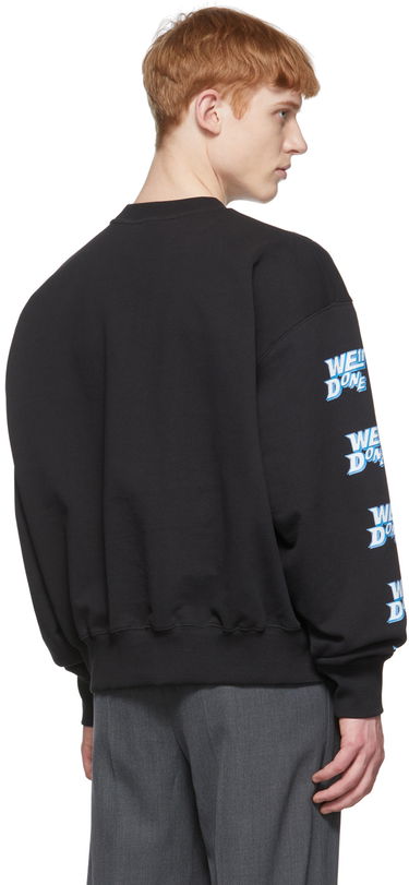 Sveter We11done We11done Logo-Print Sweatshirt Čierna | WD-TS1-22-693-U-BK, 2