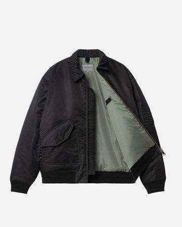 Bomber bunda Carhartt WIP Olten Čierna | I032300-1SXX, 1
