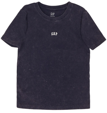 Tričko GAP Ribbed T-Shirt Logo Abbreviated Navy | 637782-09, 0