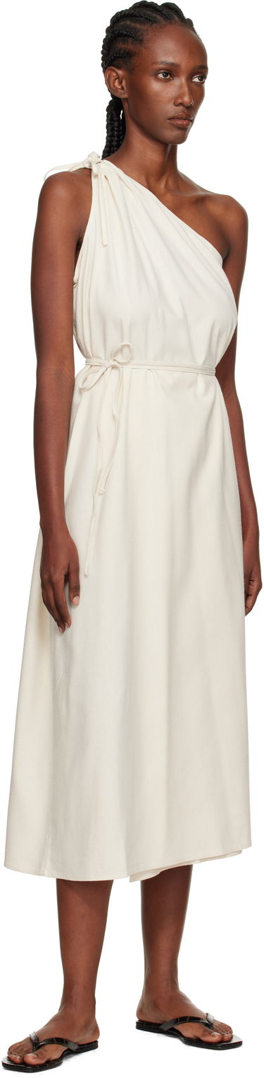 Šaty Baserange Baserange View One-Shoulder Midi Dress Biela | DRVI-WS-AU25, 3
