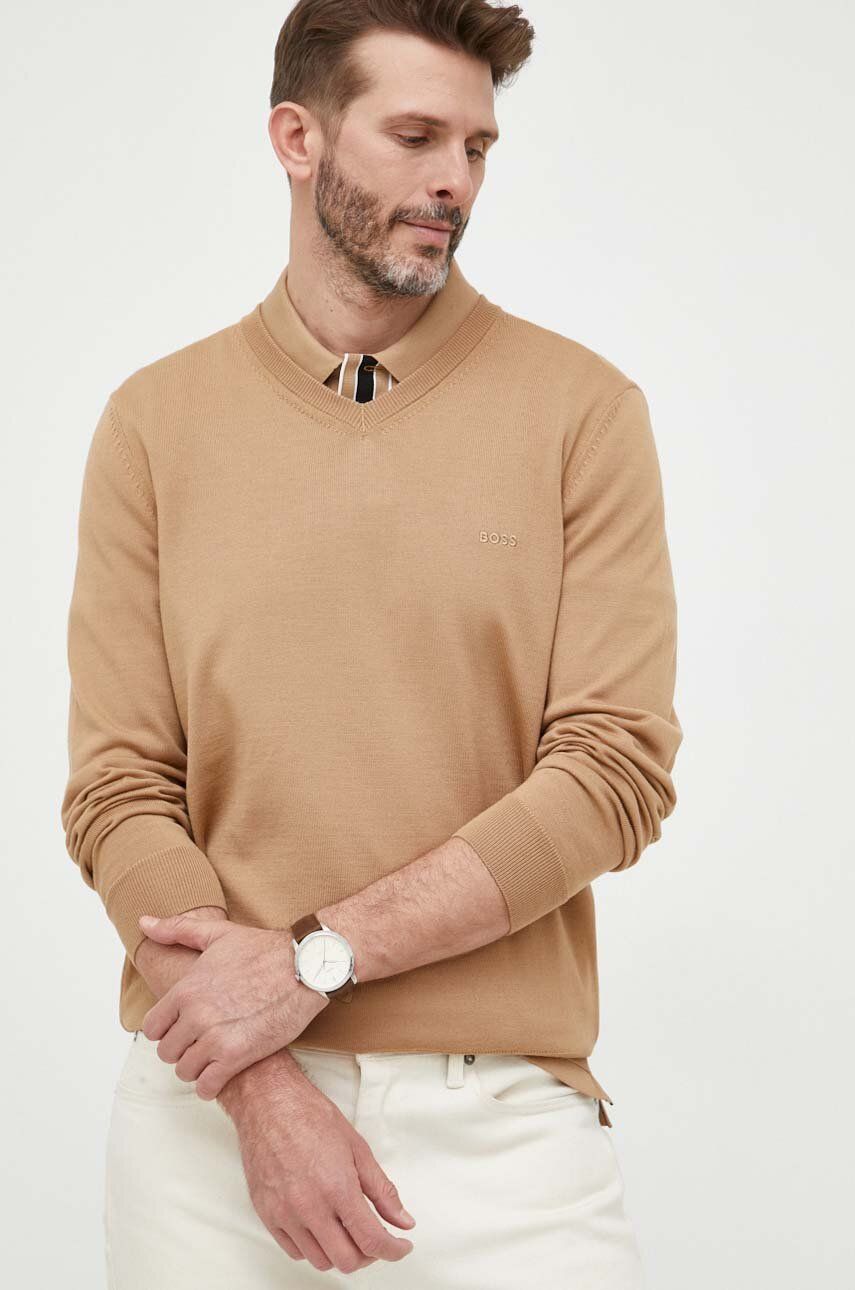Sveter BOSS Sweater Béžová | 50476363, 0