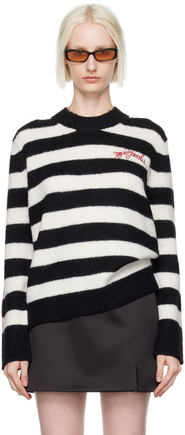 Sveter Marc Jacobs Marc Jacobs Striped Brushed Logo Sweater Rôznofarebný | 2F4RTP061K07, 0