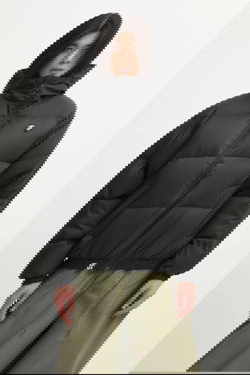 Prešívaná bunda AAPE by A Bathing Ape 29.5-inch Hooded Winter Down Puffer Jacket Čierna | AAPDNM7725XXP, 0