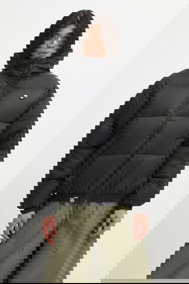 Prešívaná bunda AAPE by A Bathing Ape 29.5-inch Hooded Winter Down Puffer Jacket Čierna | AAPDNM7725XXP, 0