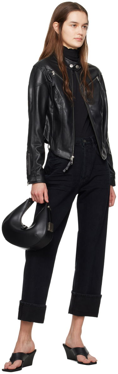 Kabelka OSOI Leather Shoulder Bag Čierna | 22FB030-102-01, 3