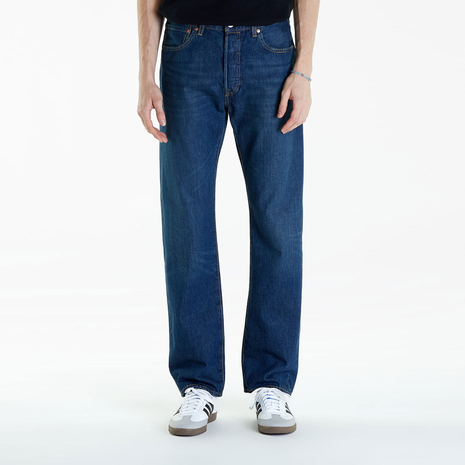 Nohavice a džínsy Levi's Pánské džíny ® 501® Original Jeans Modrá Navy | 00501-3522, 0