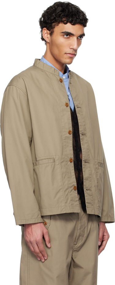 Bunda NANAMICA nanamica Band Collar Shirt Jacket Navy | S25SA106U, 4
