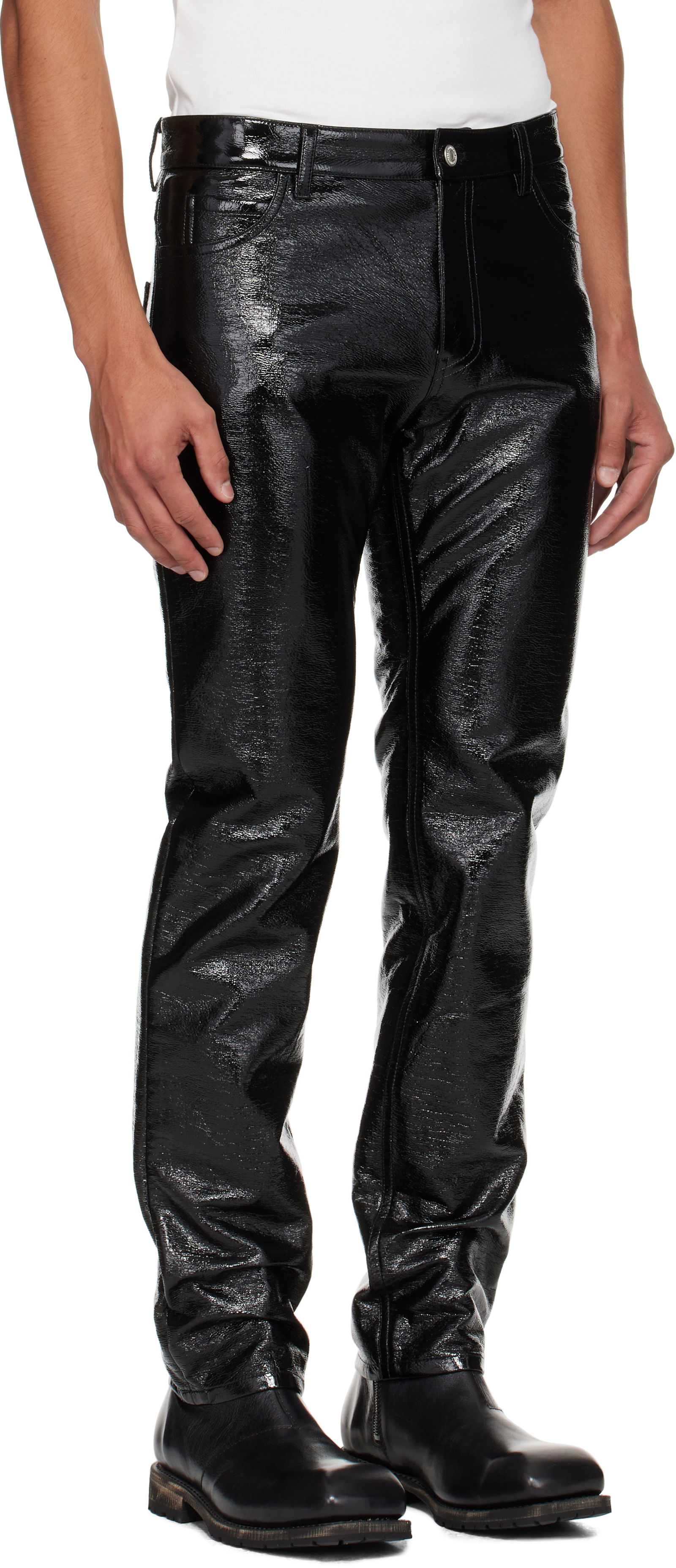 Courrèges Crinkled Slim Trousers