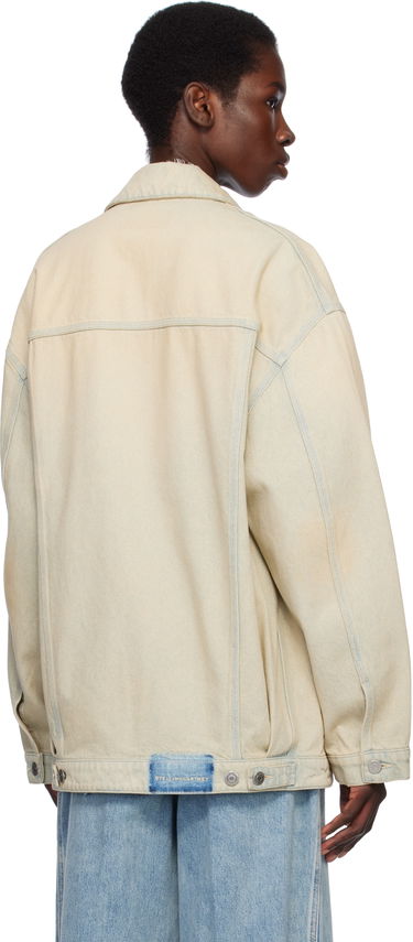 Bunda Stella McCartney Stella McCartney Sand Overdyed Denim Jacket Béžová | 6D03853SQH18, 2