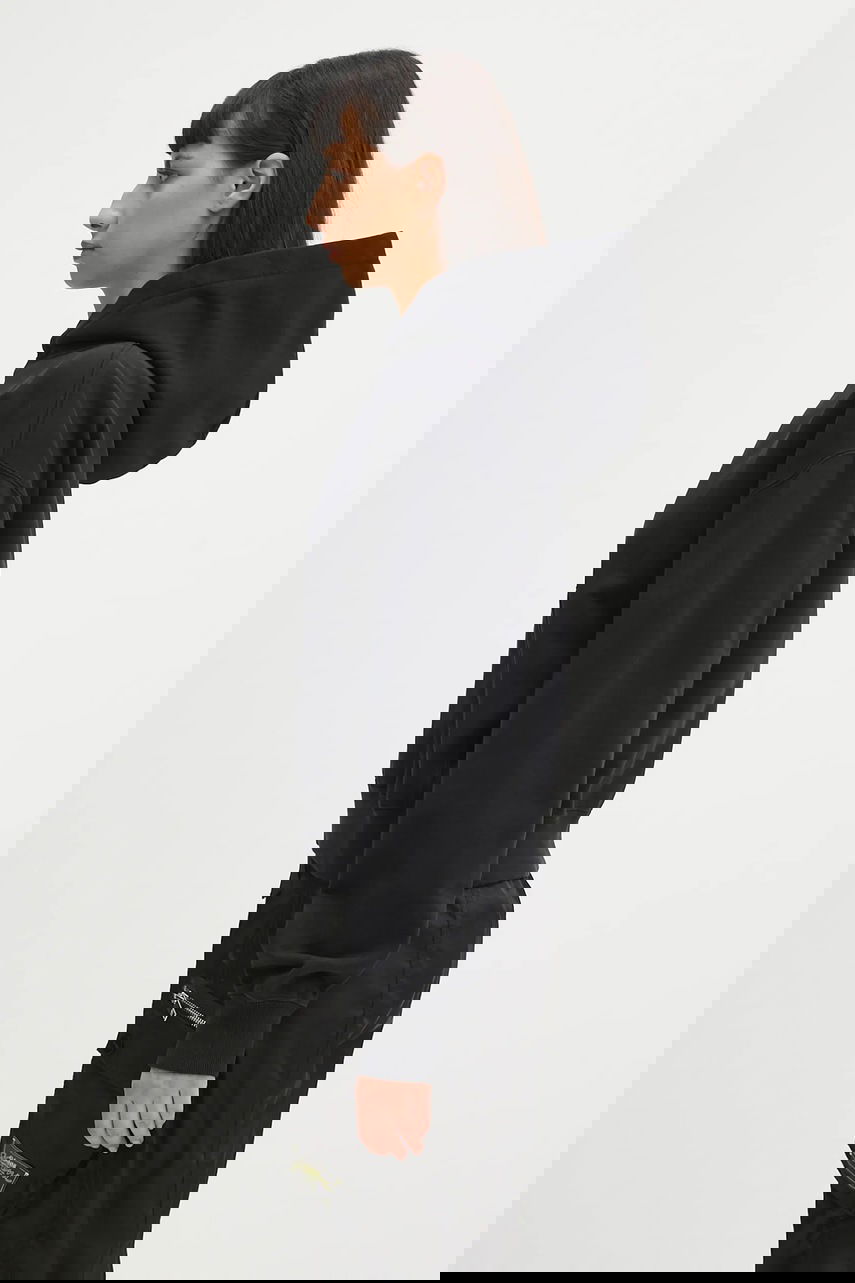 Mikina JW Anderson JW Anderson Anchor Embroidery Cropped Hoodie Čierna | JW0216.PG1719.999, 1