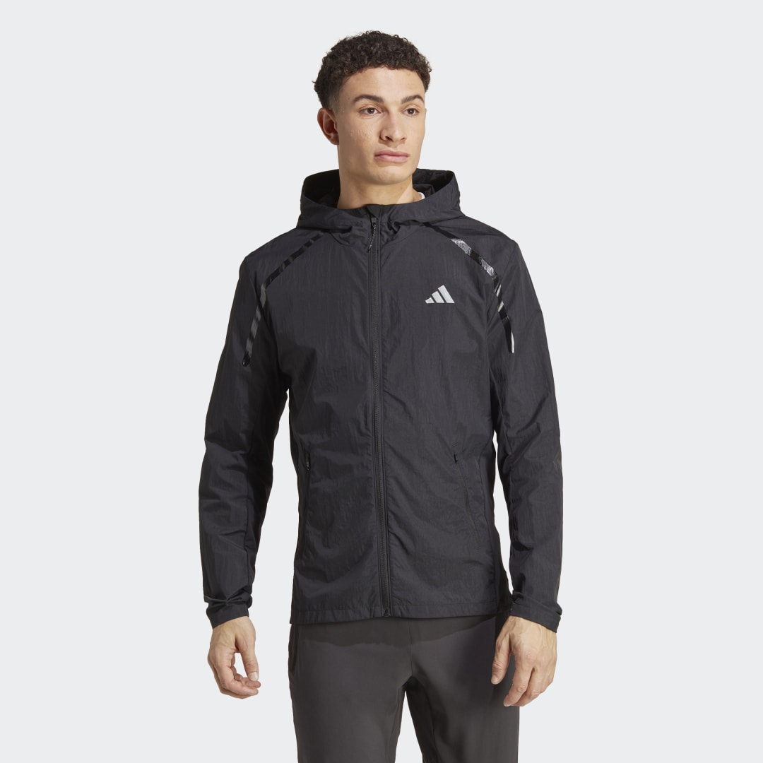 Bunda adidas Originals Marathon Warm-Up Jacket Čierna | IB8264, 0