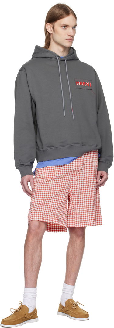 Mikina Marni Marni Loopback Cotton Jersey Hoodie Šedá | FUMU0137X0 UTC275, 3