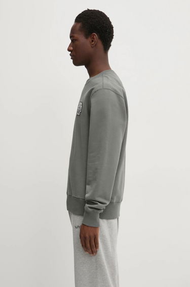 Sveter Filling Pieces Filling Pieces Gowtu Crewneck Sweatshirt with Applique Šedá | 74533926002, 2