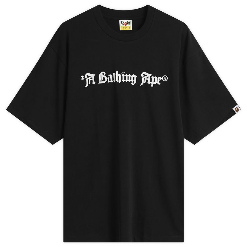 Tričko BAPE Gothic Logo T-Shirt Čierna | 001TEL801325M-BLK