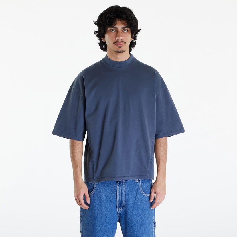 Tričko Reebok Oversized Tee UNISEX Washed Stone Blue Modrá | RMAA001C99JER0024200