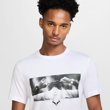 Tričko Nike Rafael Nadal Graphic Tennis T-Shirt Biela | IM6054-100, 1