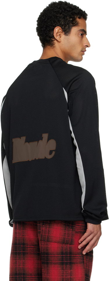 Tričko Rhude Mesh Moto LS T-shirt Čierna | RHPF25SR03012, 2