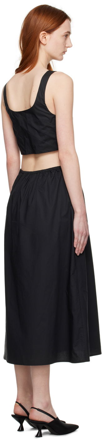 Šaty Anine Bing Cutout Detail Midi Dress Čierna | A-02-1391-000, 2