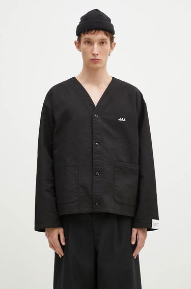 Sveter Neighborhood NEIGHBORHOOD Regular Fit V-Neck Cardigan Čierna | 242SPNH.SHM05, 0