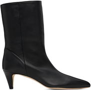 Lysander Leather Kitten Heel Boots