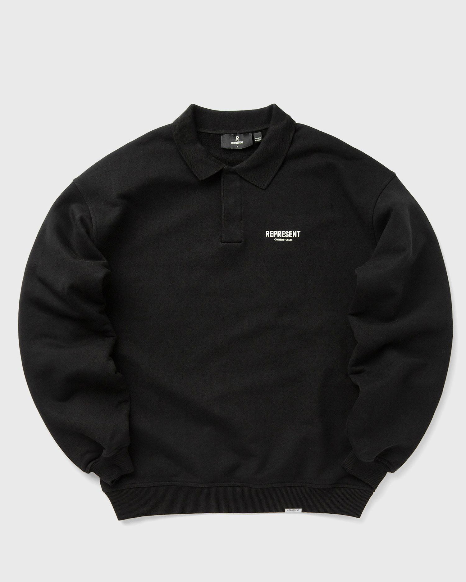 Mikina Represent Clo REPRESENT OWNERS CLUB LS POLO SWEAT Čierna | OCM41117-001, 0