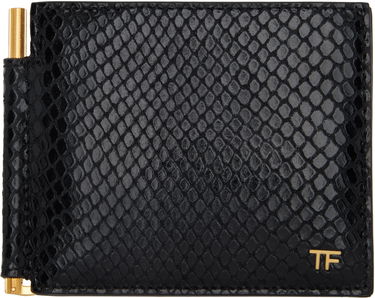 Peňaženka Tom Ford TOM FORD Python Money Clip Wallet Čierna | YM231-LCL471G, 0