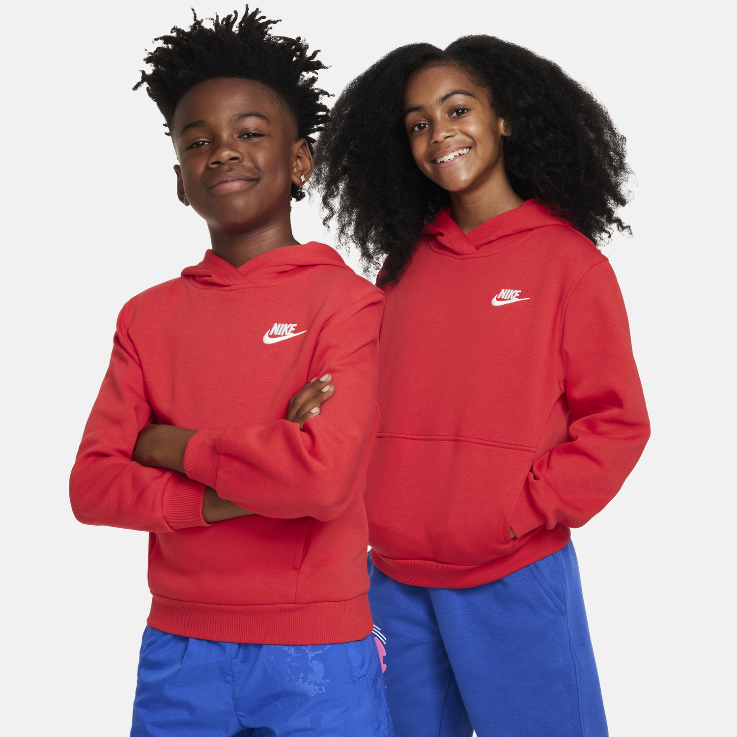 Mikina Nike Nike Sportswear Club Fleece Hoodie Červená | FD3000-657, 1