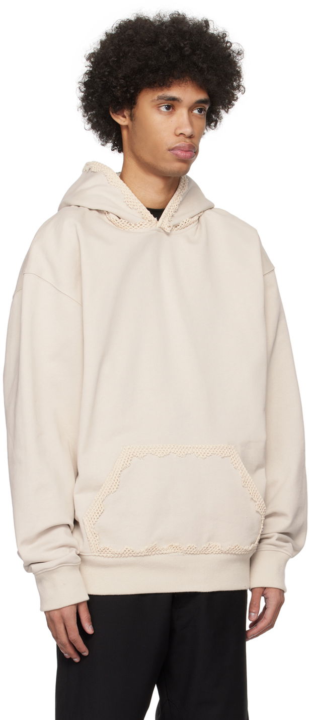 Mikina HELIOT EMIL Spherical Lace Detail Hoodie Béžová | PRESS24_M_08_061_ST18, 1
