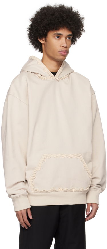 Mikina HELIOT EMIL Spherical Lace Detail Hoodie Béžová | PRESS24_M_08_061_ST18, 1