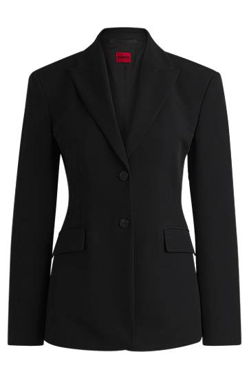 Bunda BOSS Stretch Regular-Fit Blazer Čierna | 50533901, 0