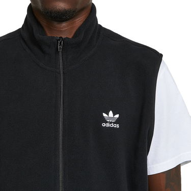 Vesta adidas Originals 3-Stripes Fleece Vest Čierna | HK7392, 2